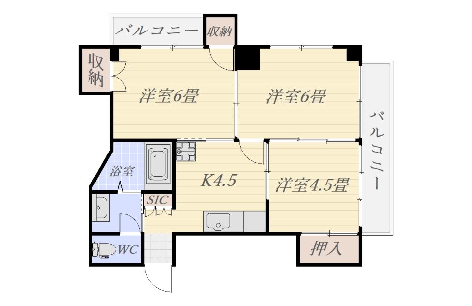 ゆたかハイツ 間取り