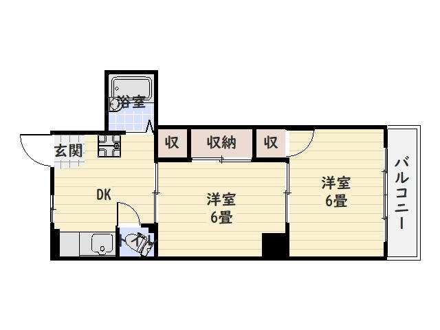 藤崎ビル（下荒田） 間取り