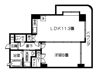 ロイヤルパレス松原 間取り