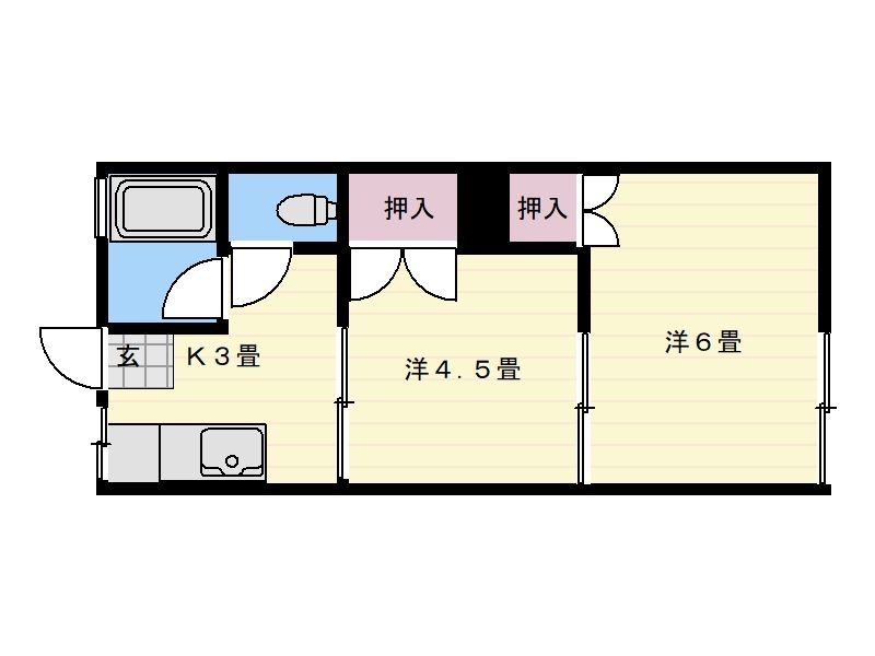 サンハイツ武岡 間取り