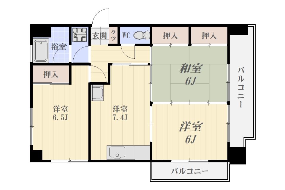 サンシャイン上之園 間取り