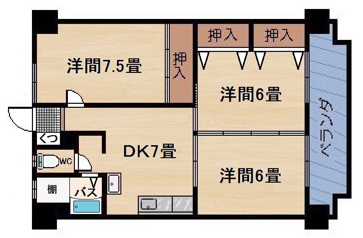 サンシャイン上之園 間取り