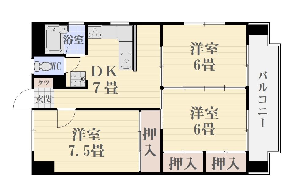 サンシャイン上之園 間取り