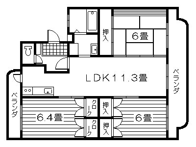 エステート西陵 間取り