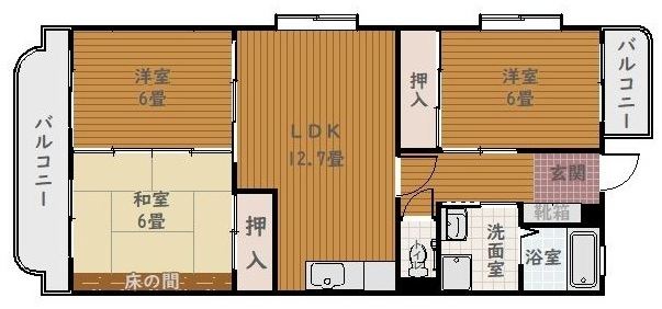 ラ・ベルテ 間取り