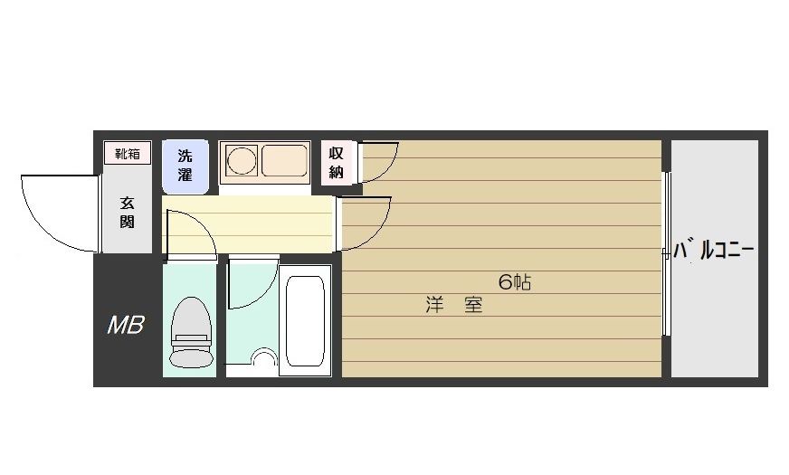 トーカンキャステール鹿児島駅前８０６号 間取り