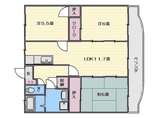 ビューテラスＹ．Ｓ 間取り