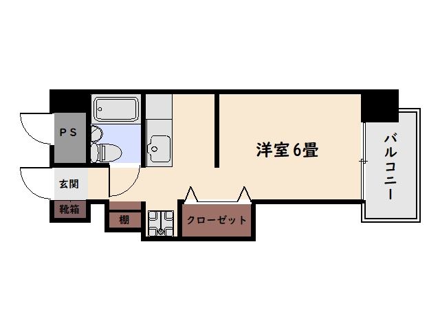 ファッションハイツ城山２０３号 間取り