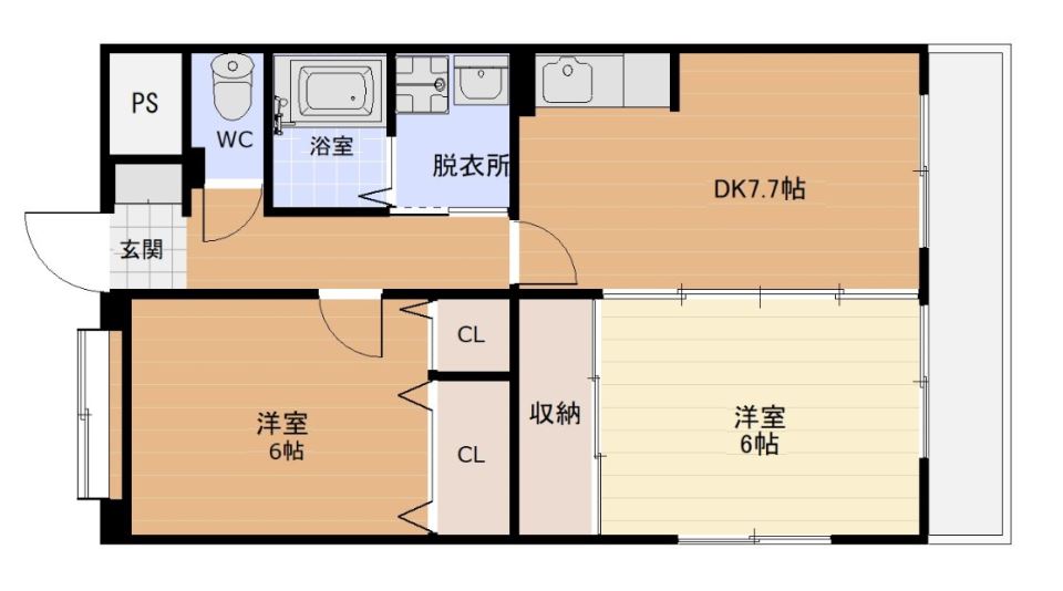 キャッスル新照院 間取り