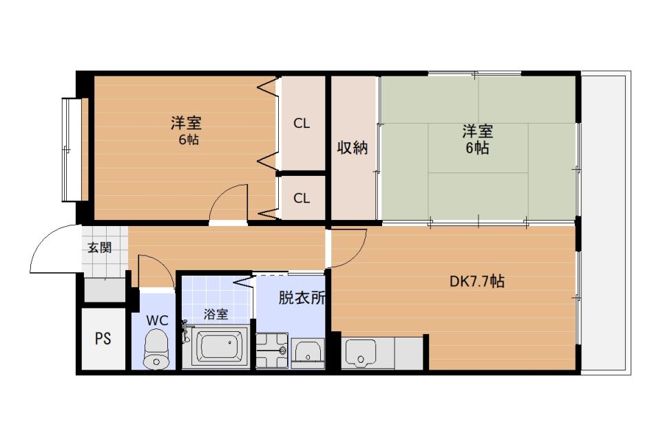 キャッスル新照院 間取り
