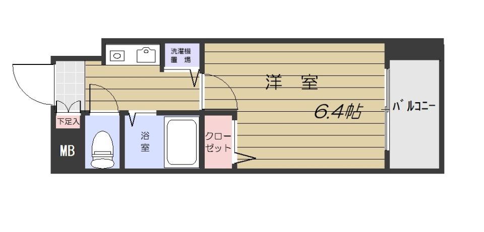 ライオンズマンション交通局前１０３号 間取り