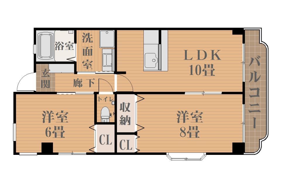 サンパレス新屋敷 間取り