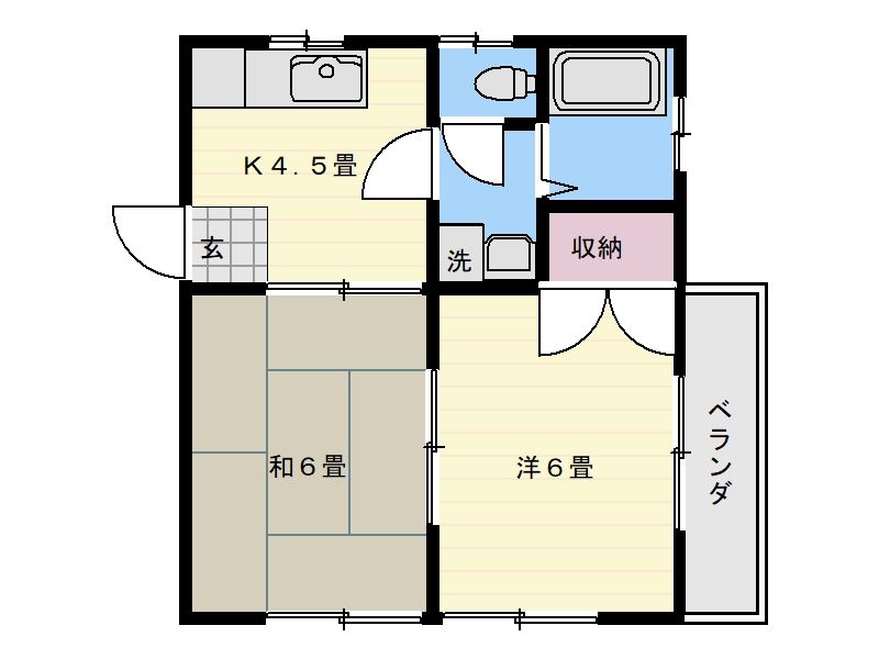 中迫ハイツ 間取り
