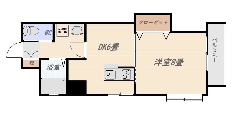 フォンス加治屋町 間取り