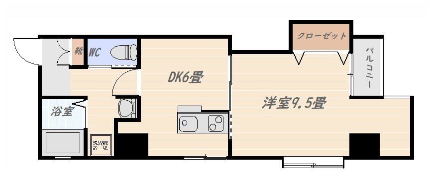 フォンス加治屋町 間取り