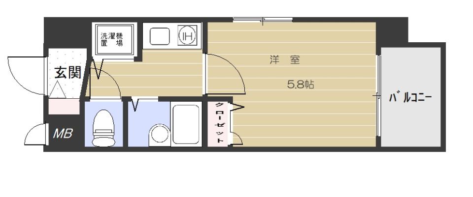 ライオンズステーションプラザ西鹿児島５０４号室 間取り