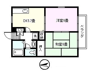 クレールメゾン吉野Ｂ棟 間取り