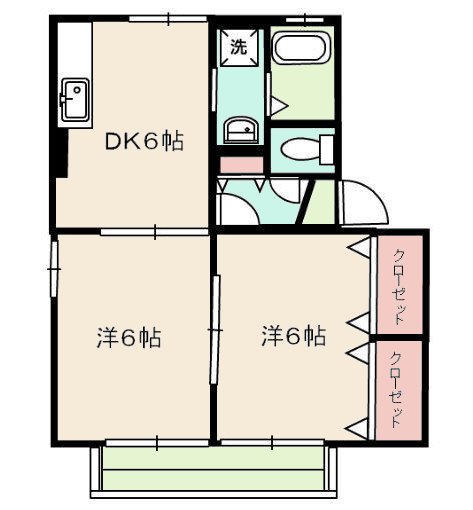 ウィルモア米丸Ｂ棟 間取り
