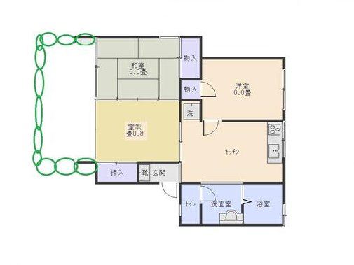 セジュール亜希Ｂ棟 間取り