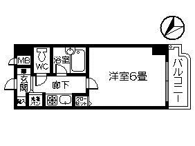 トーカンキャステール交通局前（宝産業） 間取り