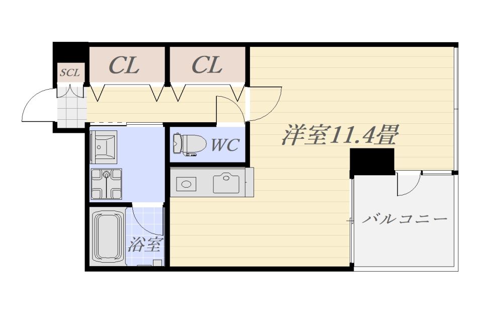 アークネスト高見馬場 間取り