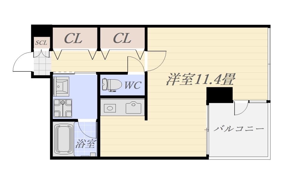 アークネスト高見馬場 間取り