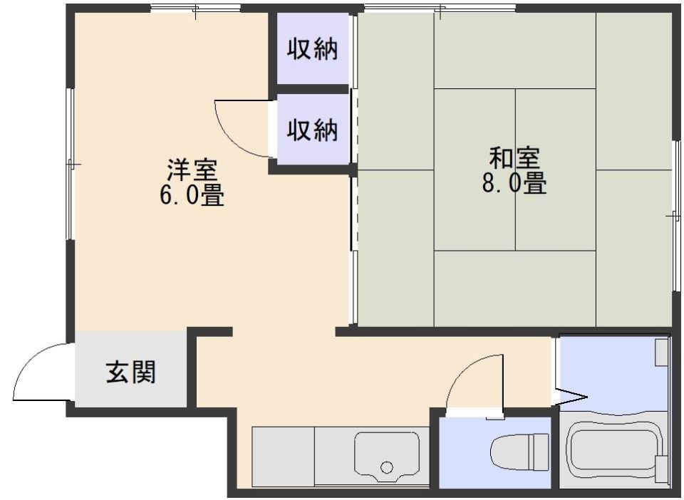 山下アパート（易居町） 間取り