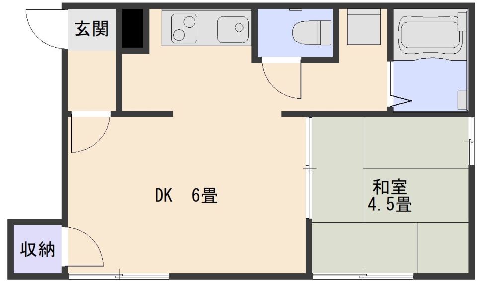 山下アパート（易居町） 間取り