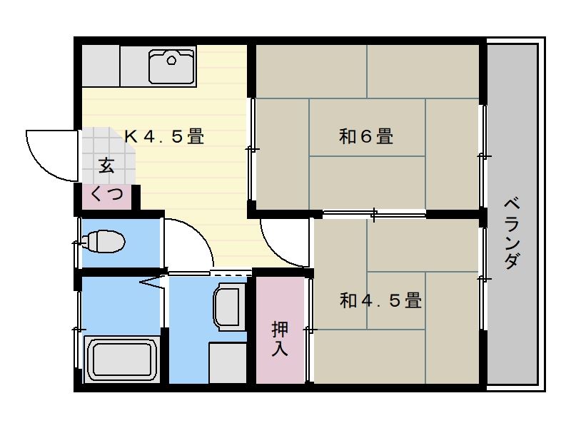 コーポちぐさ 間取り