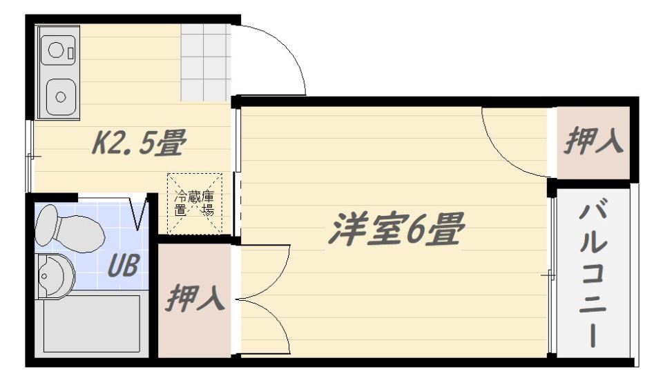 ＣｏＣｏｎＢＬＤ　Ｄｏｕｚ（ココンビル　ドゥーズ） 間取り