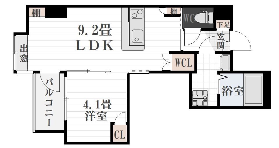 ＬＡ‐ＣＨＩＣ鹿児島中央 間取り