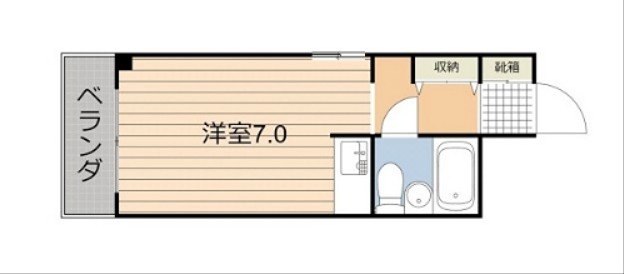 皐月マンション天文館８０７号室 間取り