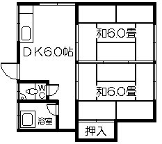 さくらコーポ（錦江台） 間取り