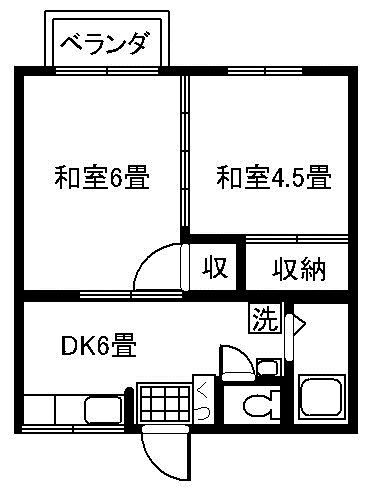 ハイツヒルトップⅠ 間取り