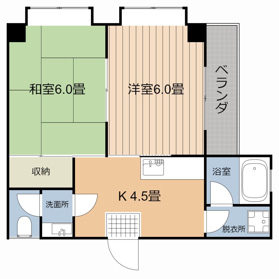 パレス鴨池 間取り