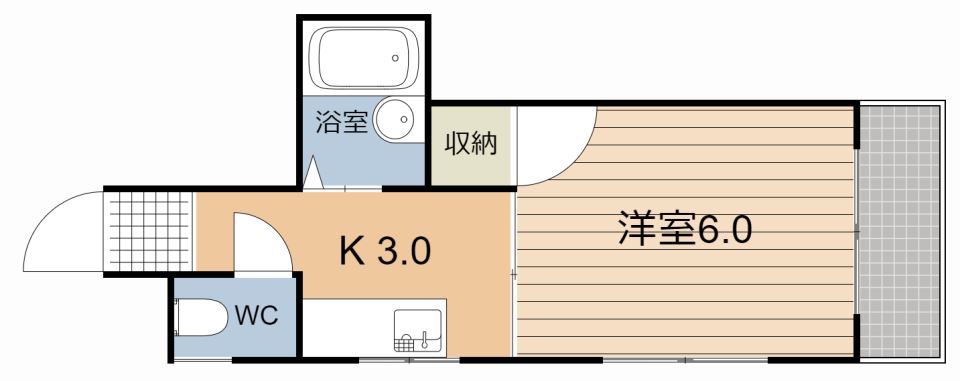 スカイコーポ住吉 間取り