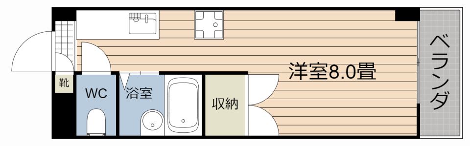 鹿児島ポート・８ 間取り