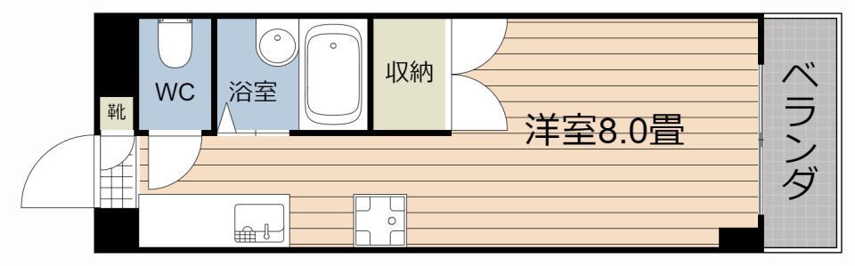 鹿児島ポート・８ 間取り