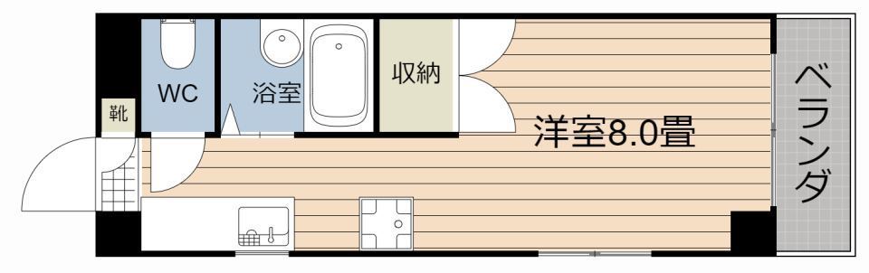 鹿児島ポート・８ 間取り
