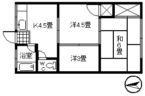 山口アパートＢ 間取り