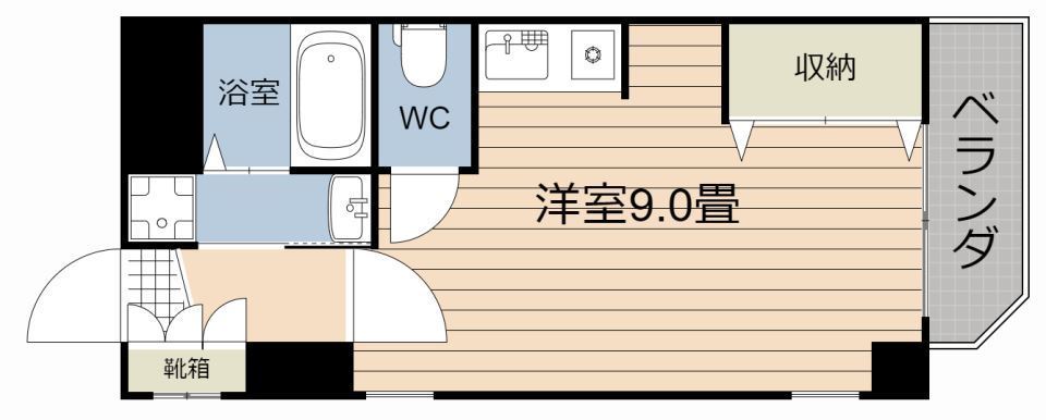 川商鹿大前ビル 間取り