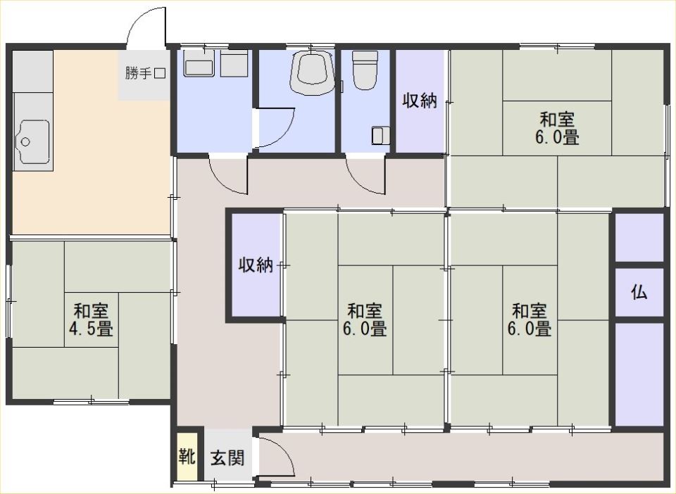 平川貸家 間取り