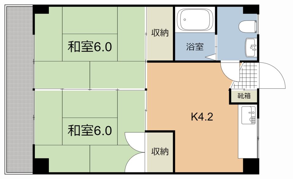 白百合荘 間取り