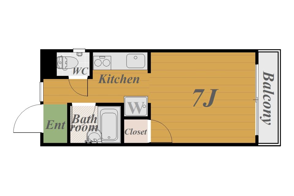 コーポラス鴨池 間取り