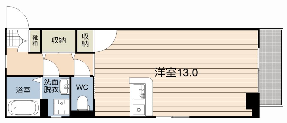 レジデンスＦＵＫＵ 間取り