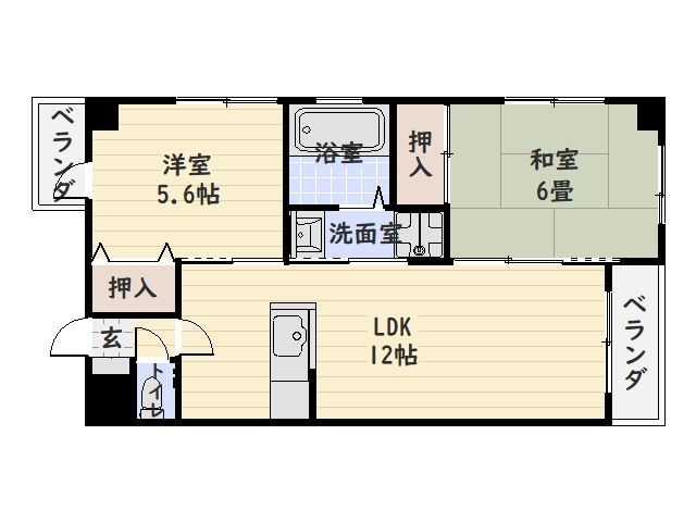 ＧＲＥＥＮ ＬＩＦＥ シンガイ中央ビル 間取り