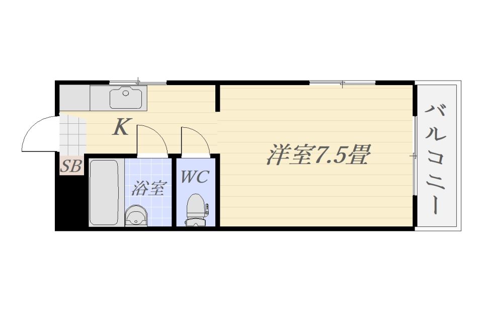 南郡元ハイツ 間取り
