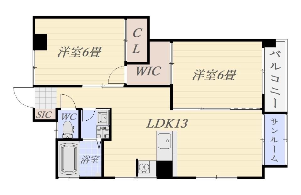 福崎ビル（新屋敷） 間取り