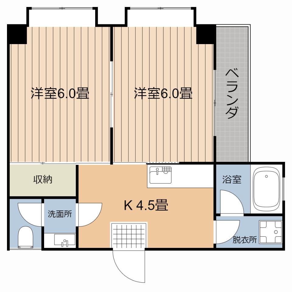 パレス鴨池 間取り