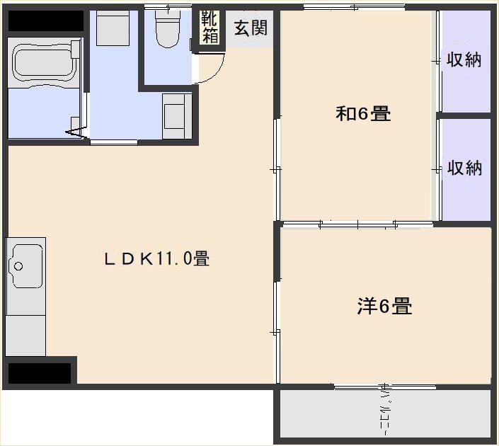 吉満ハイツ 間取り